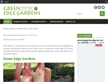 Tablet Screenshot of greenedgegardens.com